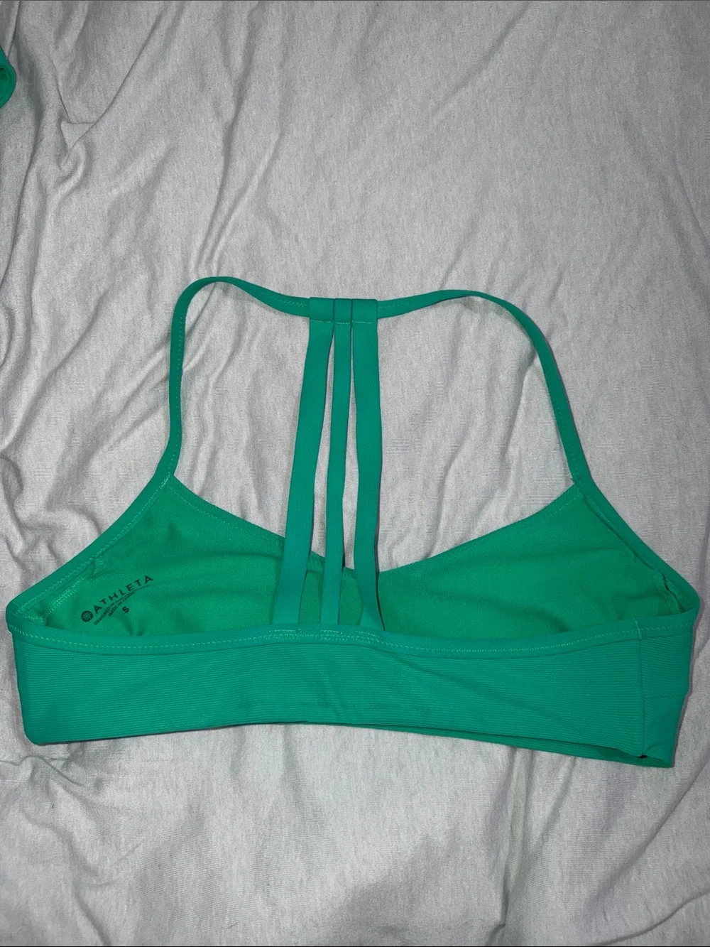 Athleta Women's Green Strappy Back Bikini Top